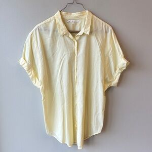 Xirena Yellow Button-Up Shirt